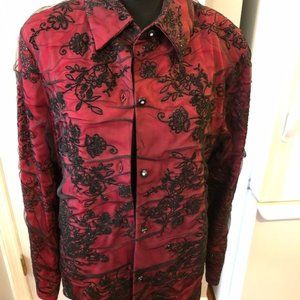 Coldwater Creek:  Gorgeous Red/Burgundy Jacket